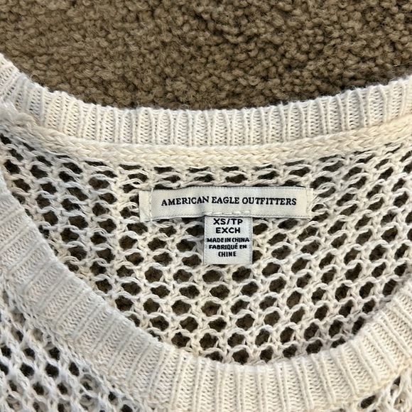 American Eagle Cotton Mesh Flamingo Tank Top. Size XS. Excellent Used Condition - Picture 2 of 3